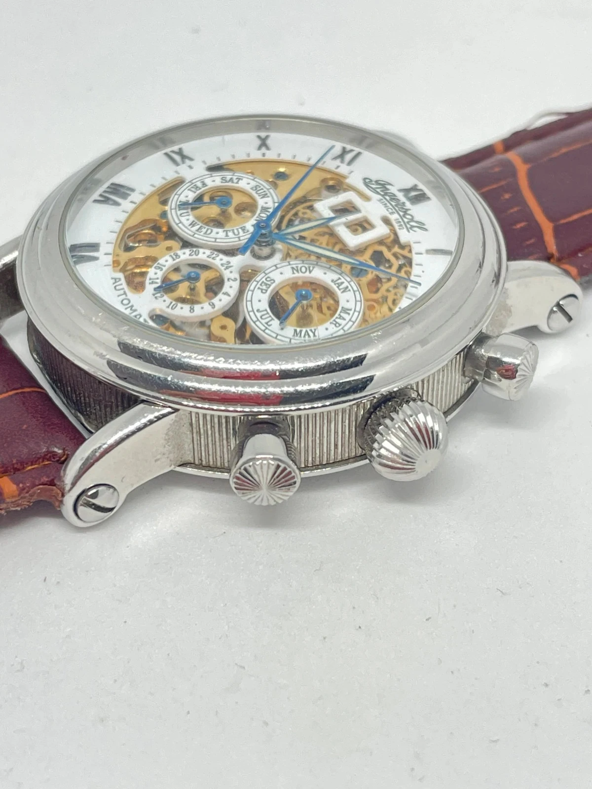 Relógio Ingersoll automático skeleton edição limitada – calendário 24 h, mês e dia – photo 12